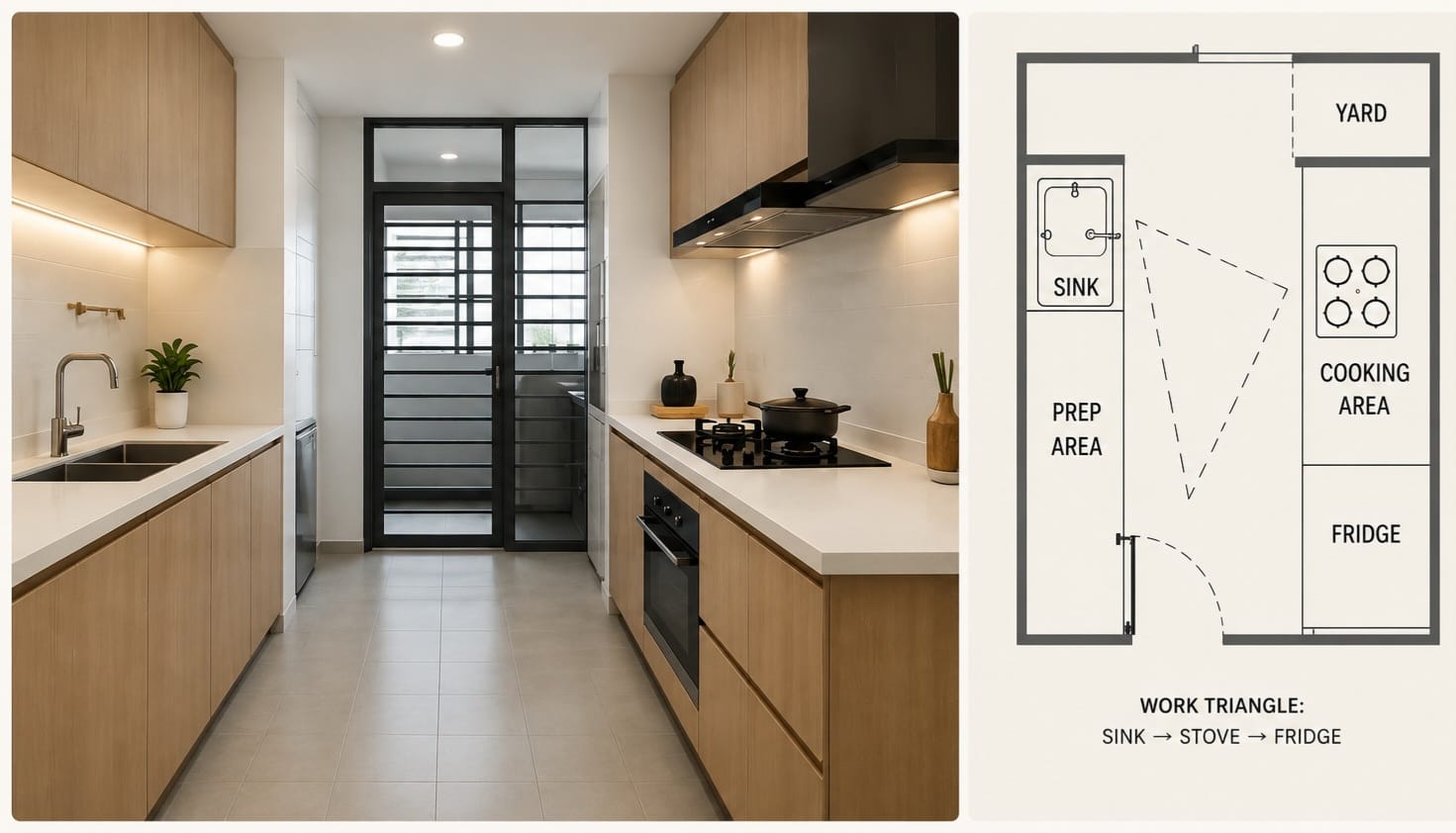How to Choose the Right Kitchen Layout for Your HDB Flat