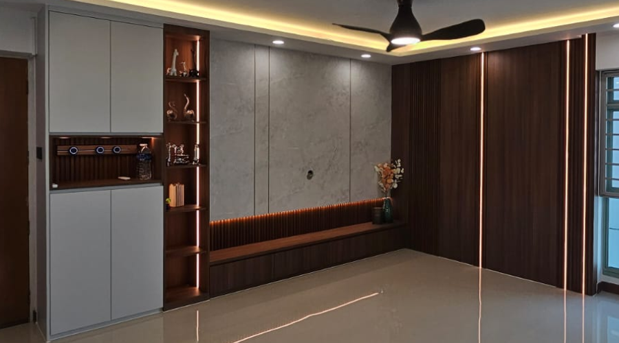 Queenstown Condo Feature Wall