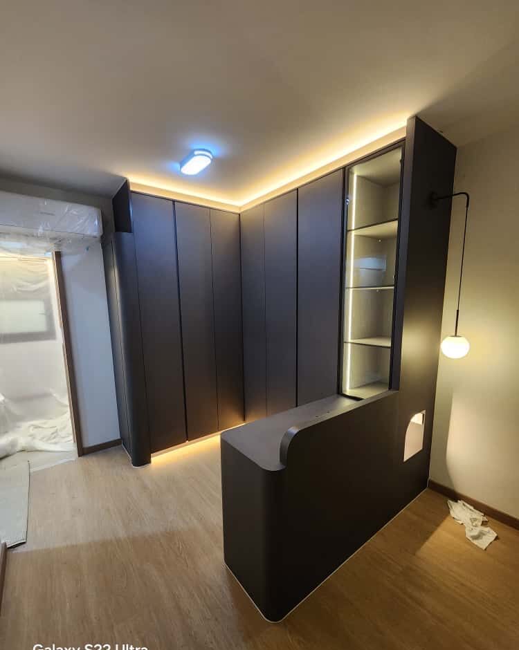 Bedroom — wardrobe run
