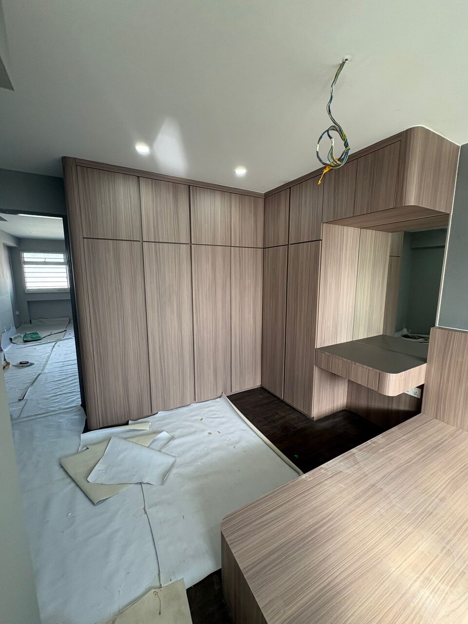 Bedroom — wardrobe and dressing table