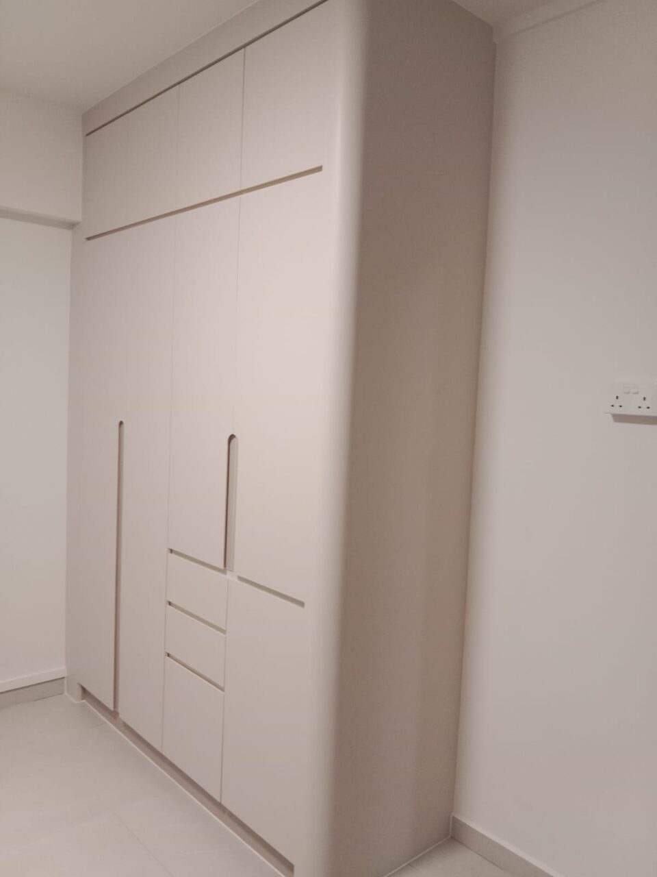 Wardrobe, angled view